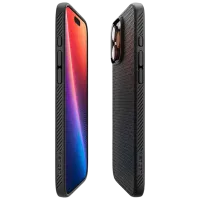 Husă pentru smartphone Apple iPhone 16 Pro Spigen / Back / TPU / Black Black Matt photo 5