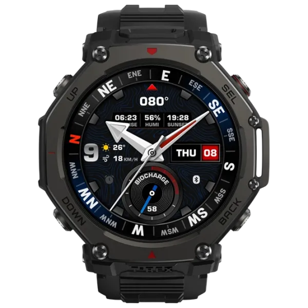 Ceas inteligent Amazfit T-Rex 3 Pro  1.5" / 44 mm / Black - Black / W2548GL5N photo 2