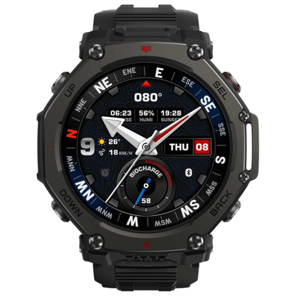 Ceas inteligent Amazfit T-Rex 3 Pro  1.5" / 44 mm / Black - Black / W2548GL5N photo 2