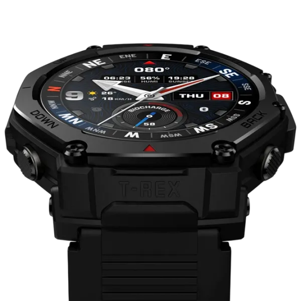 Ceas inteligent Amazfit T-Rex 3 Pro  1.5" / 44 mm / Black - Black / W2548GL5N photo 9