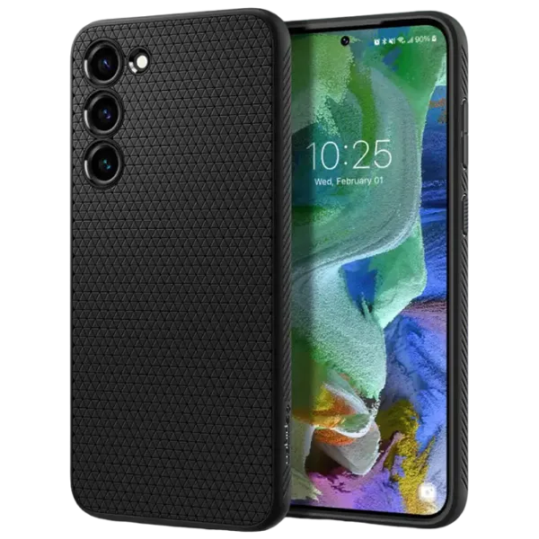 Чехол для смартфона Samsung Galaxy S23 Plus Spigen / Back / ТПУ / Ornament Чёрный матовый photo 1