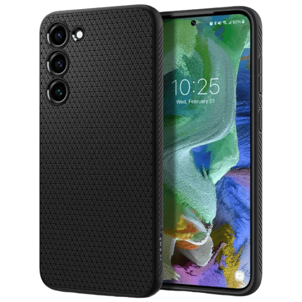 Чехол для смартфона Samsung Galaxy S23 Plus Spigen / Back / ТПУ / Ornament Чёрный матовый photo 1