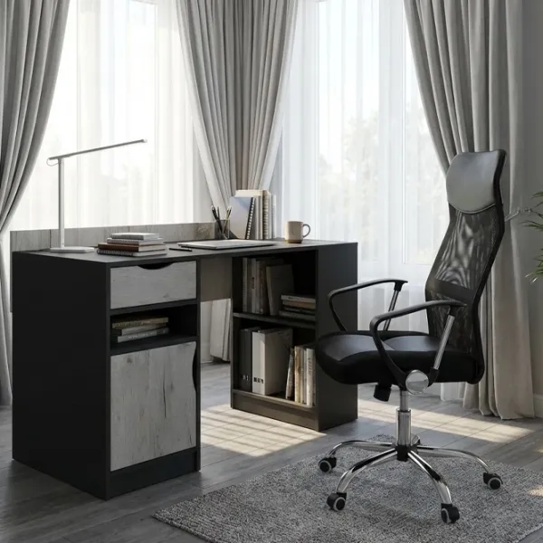 Fotoliu de birou Fabrik Home N 23 Modern Plasă acrilică/ Black Gray photo 3