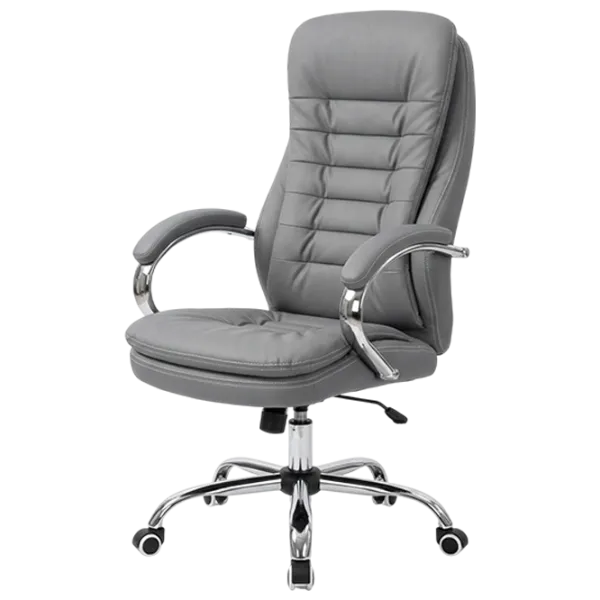 Fotoliu de birou Fabrik Home N-24 TOMAS Piele artificială/ Light Gray Silver photo 1