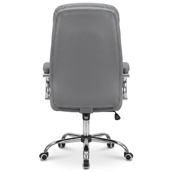 Fotoliu de birou Fabrik Home N-24 TOMAS Piele artificială/ Light Gray Silver photo 4