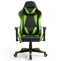 Scaun Gaming Fabrik Home Game Green Black photo 3