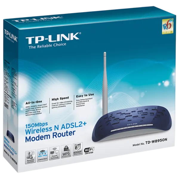 Маршрутизатор TP-Link TD-W8950N  / / Белый photo 8