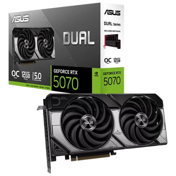 Видеокарта Asus GeForce RTX 5070 Dual OC Edition PCI Express x16 5.0 / 12 ГБ photo 7