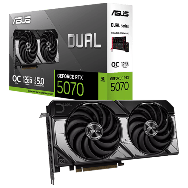 Видеокарта Asus GeForce RTX 5070 Dual OC Edition PCI Express x16 5.0 / 12 ГБ photo 7
