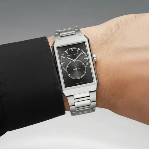 Ceas de mână pentru bărbați Claude Bernard 23098-3M-GIN Cuarț / 41 x 27 mm photo 3