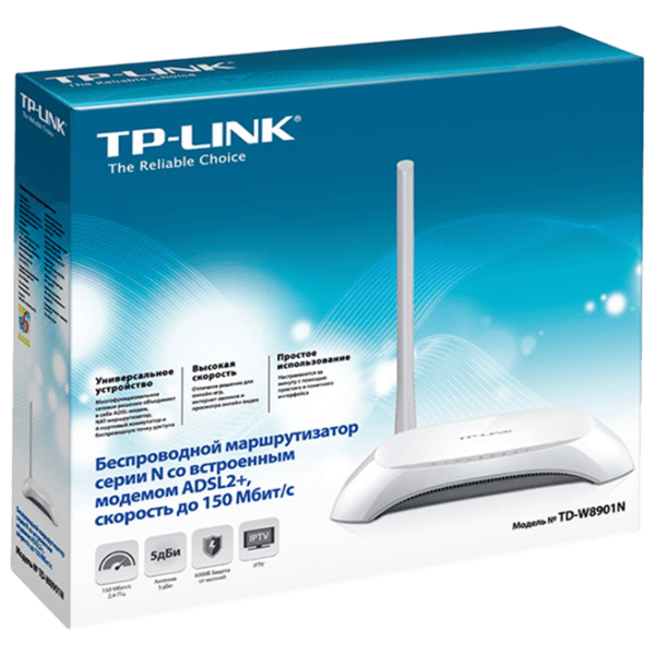 Маршрутизатор TP-Link TD-W8901N  / / Белый photo 9