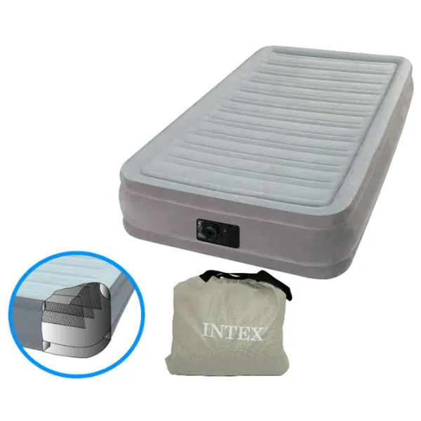 Надувной матрас Intex 67766 ПВХ / Серый  photo 2