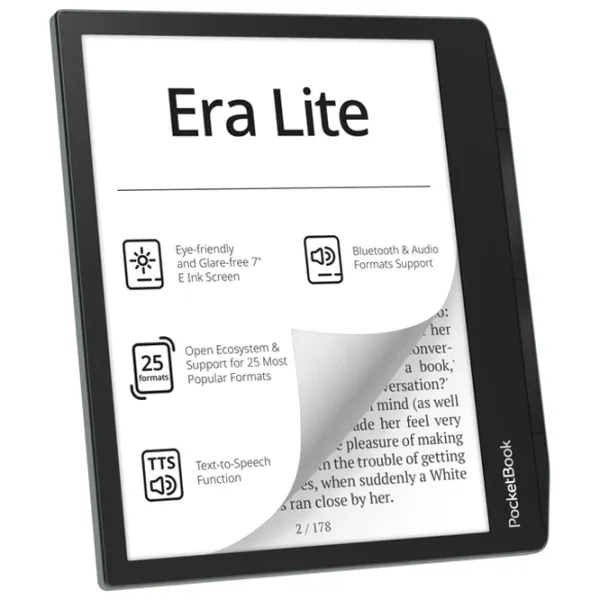 Электронная книга Pocketbook 710 Era Lite 7" / E Ink Carta 1300 / 16 ГБ / Stone Green photo 2