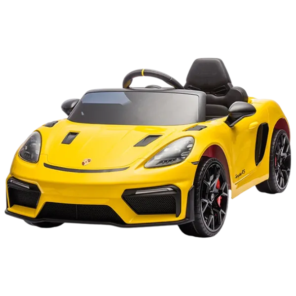 Электромобиль Porsche 718 Spyder Dake P718/4 8 км/ч / 30 кг / 3+ / Желтый photo 1