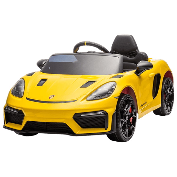 Электромобиль Porsche 718 Spyder Dake P718/4 8 км/ч / 30 кг / 3+ / Желтый photo 1