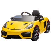 Электромобиль Porsche 718 Spyder Dake P718/4 8 км/ч / 30 кг / 3+ / Желтый