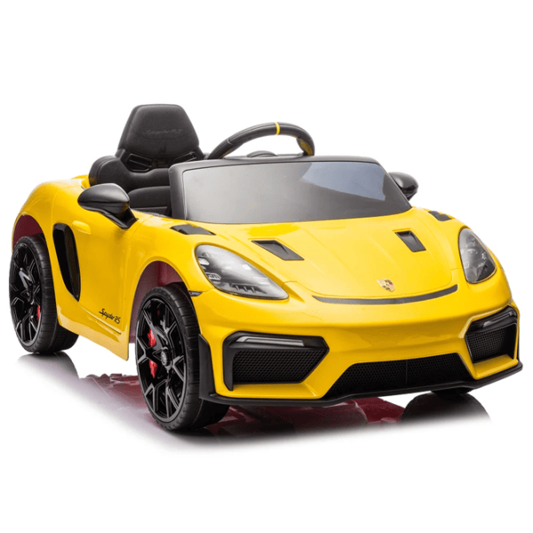 Электромобиль Porsche 718 Spyder Dake P718/4 8 км/ч / 30 кг / 3+ / Желтый photo 3