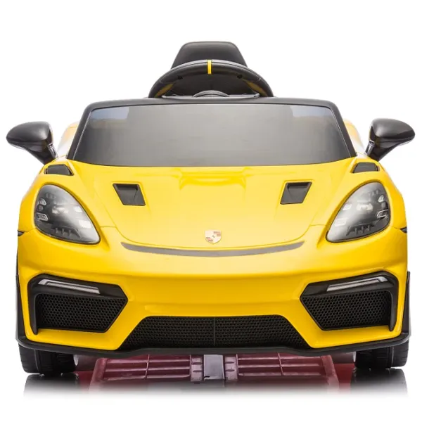 Электромобиль Porsche 718 Spyder Dake P718/4 8 км/ч / 30 кг / 3+ / Желтый photo 4