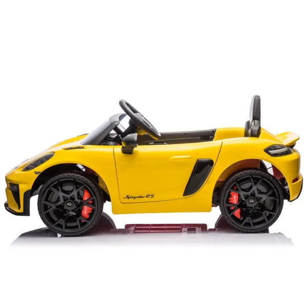 Электромобиль Porsche 718 Spyder Dake P718/4 8 км/ч / 30 кг / 3+ / Желтый photo 5