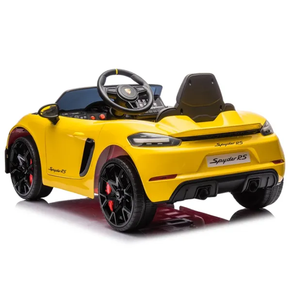 Электромобиль Porsche 718 Spyder Dake P718/4 8 км/ч / 30 кг / 3+ / Желтый photo 8