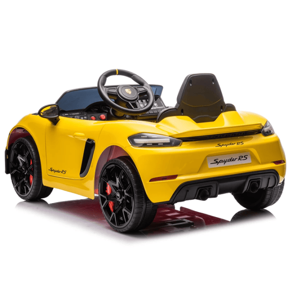 Электромобиль Porsche 718 Spyder Dake P718/4 8 км/ч / 30 кг / 3+ / Желтый photo 8