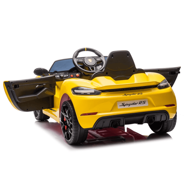 Электромобиль Porsche 718 Spyder Dake P718/4 8 км/ч / 30 кг / 3+ / Желтый photo 9