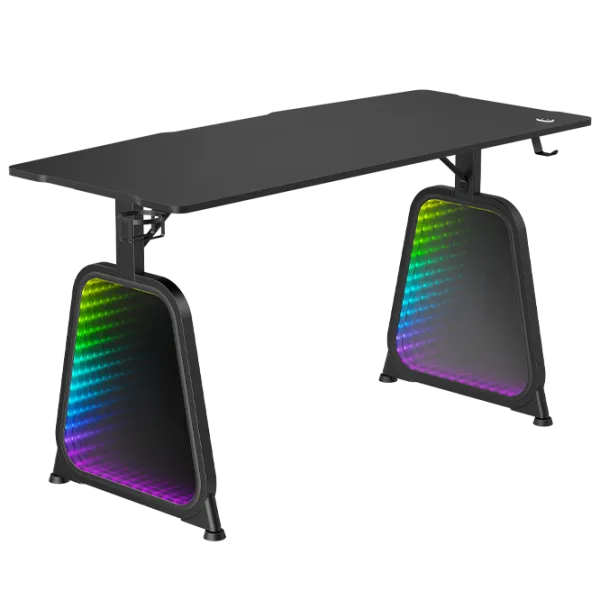 Компьютерный стол LUMI GMD12E-2D ДСП / Черный photo 1