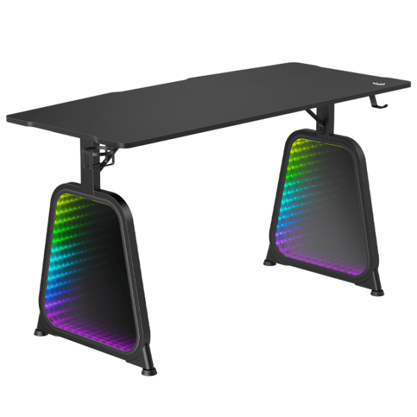 Компьютерный стол LUMI GMD12E-2D ДСП / Черный photo 1