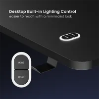 Компьютерный стол LUMI GMD12E-2D ДСП / Черный photo 4
