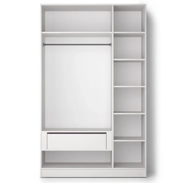 Dulap Fabrik Home Hardy 3 135 x 55 x 220 / PAL / Alb photo 3