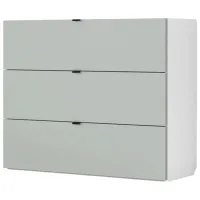 Comodă Fabrik Home Hardy 3 91 x 110 x 39 / MDF / Frasin alb