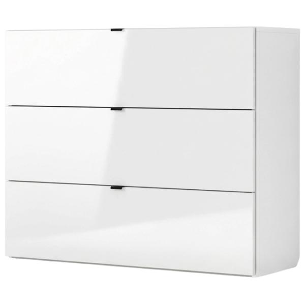 Comodă Fabrik Home Hardy 3 91 x 110 x 39 / MDF / White Gloss photo 1