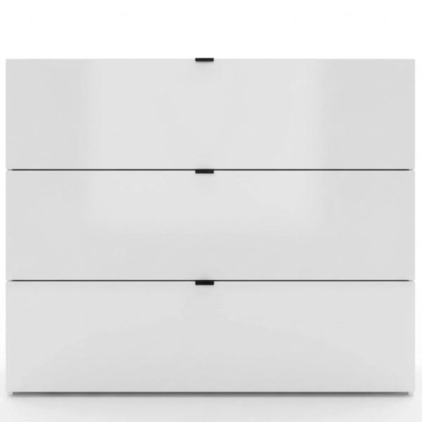 Comodă Fabrik Home Hardy 3 91 x 110 x 39 / MDF / White Gloss photo 3