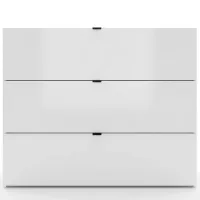 Комод Fabrik Home Hardy 3 91 x 110 x 39см / МДФ / Белый глянец photo 3