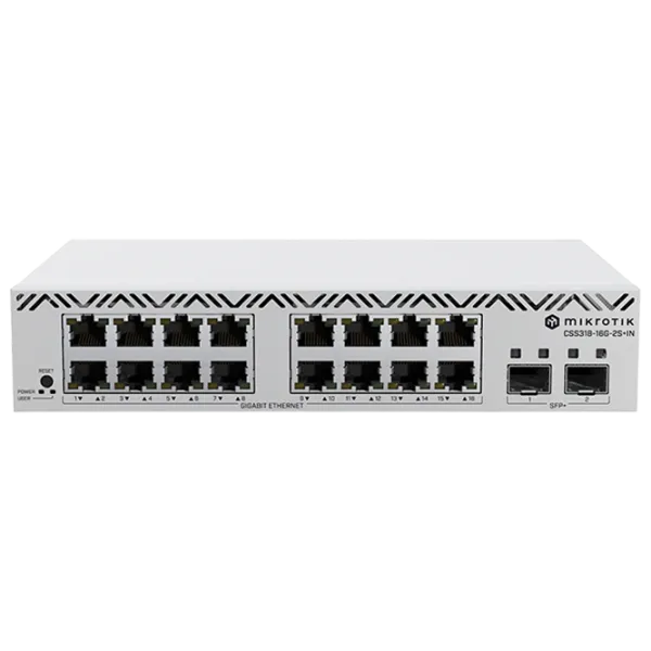 Switch Mikrotik CSS318-16G-2S+IN Gray photo 1