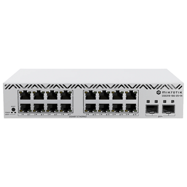 Switch Mikrotik CSS318-16G-2S+IN Gray photo 1