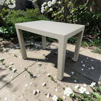 Садовый стол Mobiland Rattan Прямоугольный / Серый Капучино photo 3