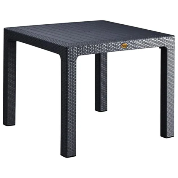 Садовый стол Mobiland Rattan Квадратный / Серый Антрацит photo 1