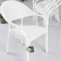 Садовый стул Mobiland Bamboo Пластик / Пластик / Белый photo 3