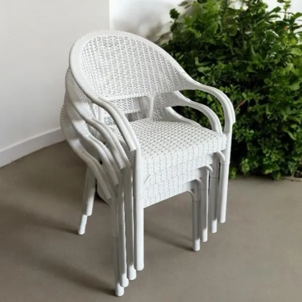 Садовый стул Mobiland Bamboo Пластик / Пластик / Белый  photo 4