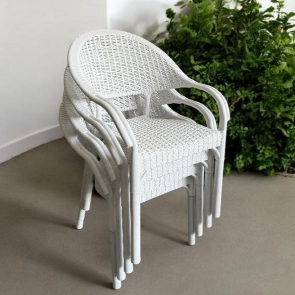 Садовый стул Mobiland Bamboo Пластик / Пластик / Белый  photo 4