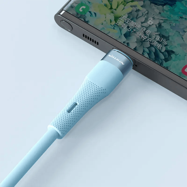 Кабель для телефона Flowspeed Nillkin USB Type-C + USB Type-C 1.2 м / Синий photo 7