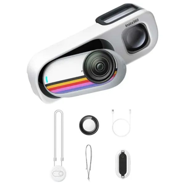 Cameră action Insta360 GO 3S Retro Bundle Special Edition 12 MP / 310 mAh / Canvas White photo 2