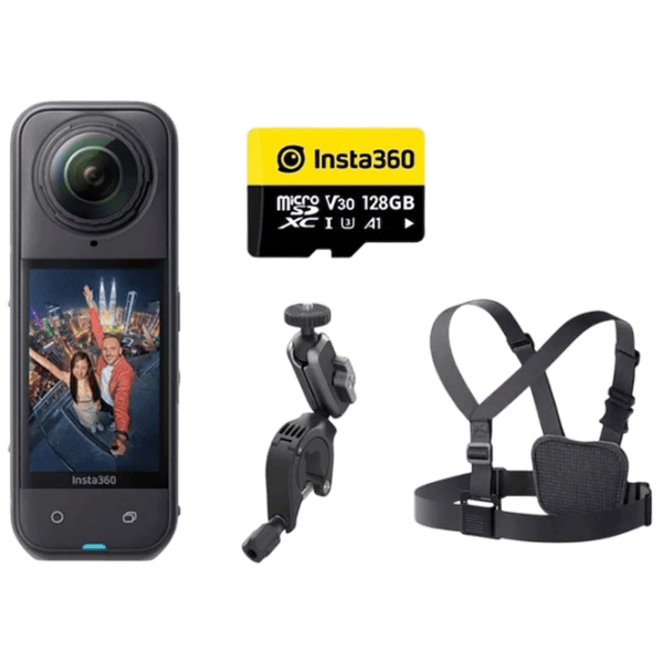 Cameră action Insta360 X5 Cycling Bundle 72 MP / 2400 mAh / Black photo 1