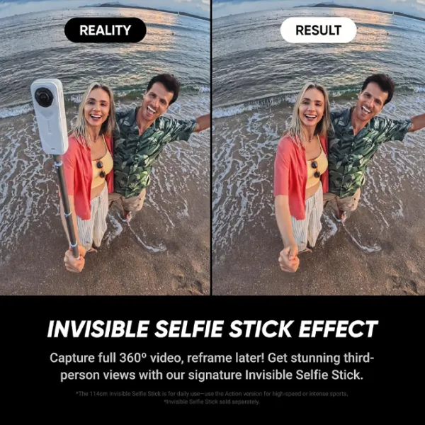Cameră action Insta360 X5 Limited Edition 72 MP / 2400 mAh / Satin White photo 9