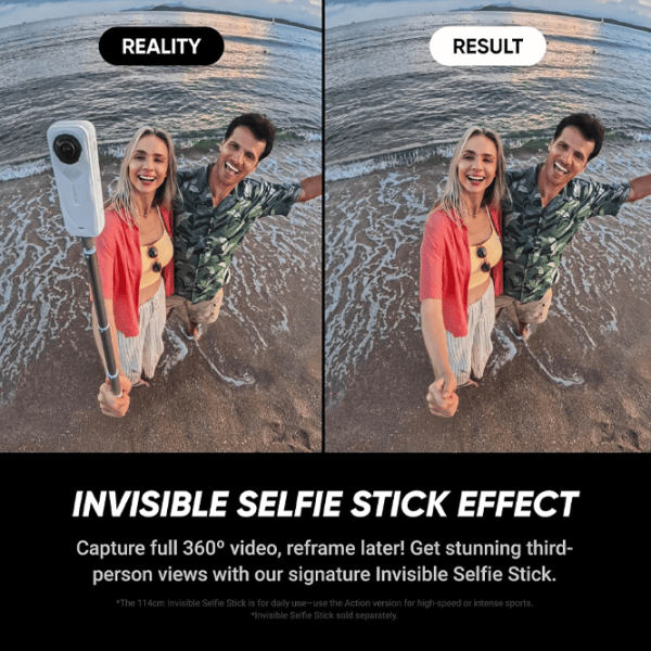 Cameră action Insta360 X5 Limited Edition 72 MP / 2400 mAh / Satin White photo 9