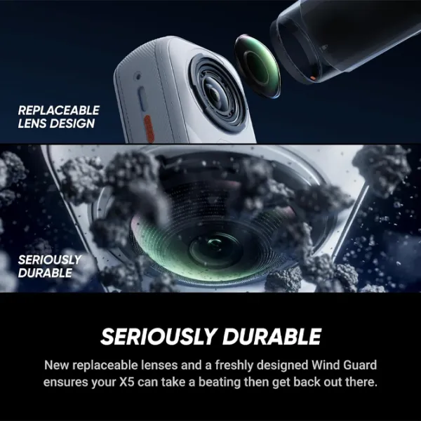 Cameră action Insta360 X5 Limited Edition 72 MP / 2400 mAh / Satin White photo 10
