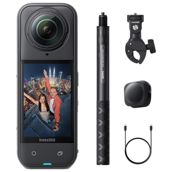 Cameră action Insta360 X5 Motorcycle Bundle 72 MP / 2400 mAh / Black photo 1