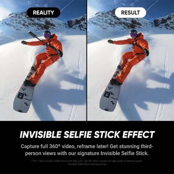 Cameră action Insta360 X5 Motorcycle Bundle 72 MP / 2400 mAh / Black photo 4