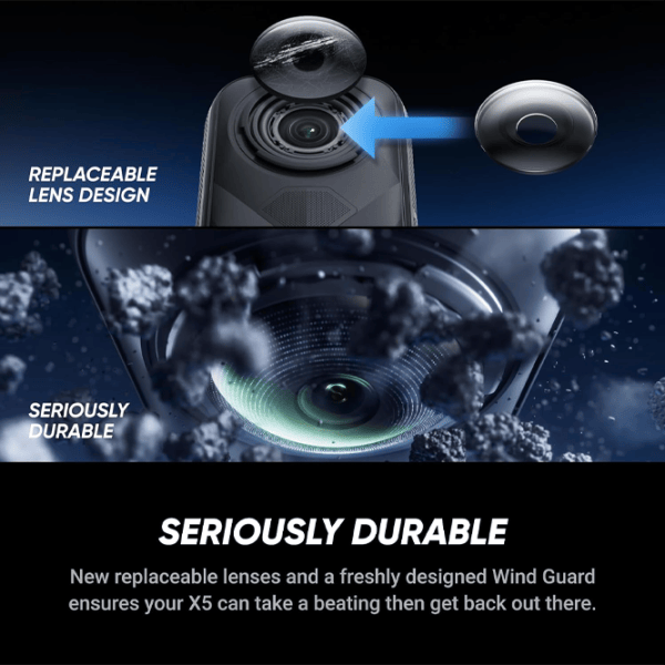 Cameră action Insta360 X5 Motorcycle Bundle 72 MP / 2400 mAh / Black photo 7